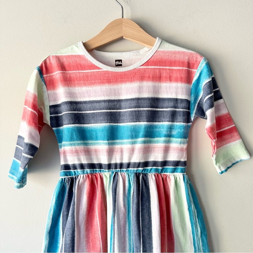 Tea Collection Dress and Hanna Andersson Short Sleeve Shirt - Picture 3 of 13